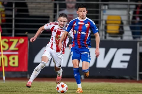 Football. Betclic I Liga. Pogon Grodzisk Mazowiecki - Polonia Bytom. 28.02.2026