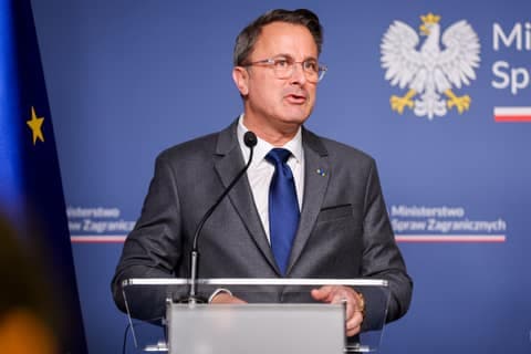 Deputy Prime Minister Radoslaw Sikorski. Press Conference with Xavier Bettel. 29.01.2026