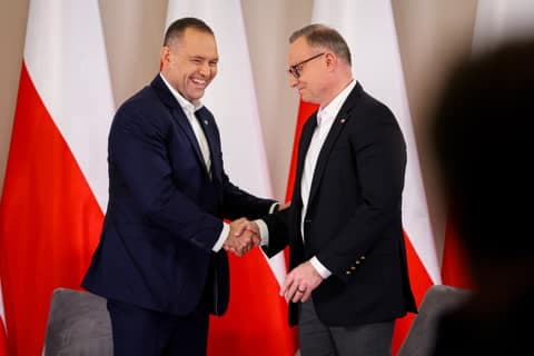 Meeting of President Karol Nawrocki with Former President Andrzej Duda. Press Conference. 08.01.2025