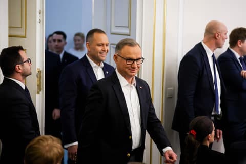 Meeting of President Karol Nawrocki with Former President Andrzej Duda. Press Conference. 08.01.2025