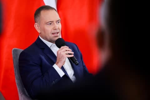 Meeting of President Karol Nawrocki with Former President Andrzej Duda. Press Conference. 08.01.2025
