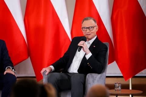 Meeting of President Karol Nawrocki with Former President Andrzej Duda. Press Conference. 08.01.2025