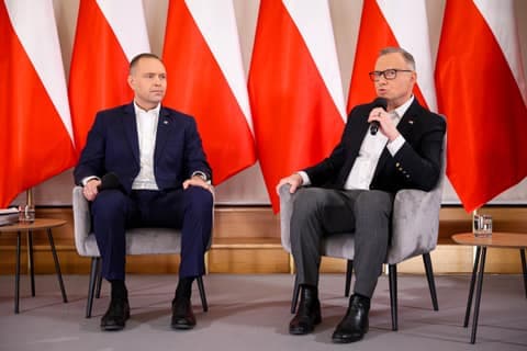 Meeting of President Karol Nawrocki with Former President Andrzej Duda. Press Conference. 08.01.2025