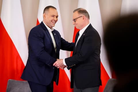 Meeting of President Karol Nawrocki with Former President Andrzej Duda. Press Conference. 08.01.2025