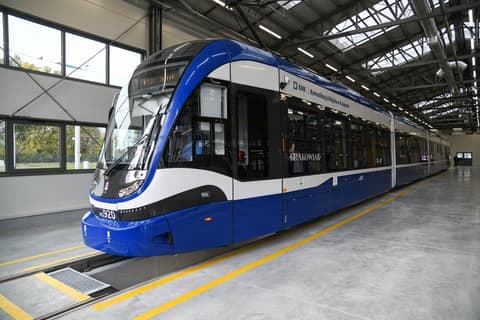 Official Opening of Tram Service Station in Nowa Huta. Krakow. 21.10.2025