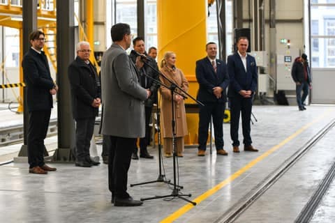 Official Opening of Tram Service Station in Nowa Huta. Krakow. 21.10.2025