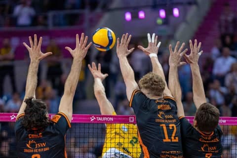 Volleyball. Tauron Puchar Polski. Jastrzebski Wegiel - Aluron CMC Warta. 13.04.2025