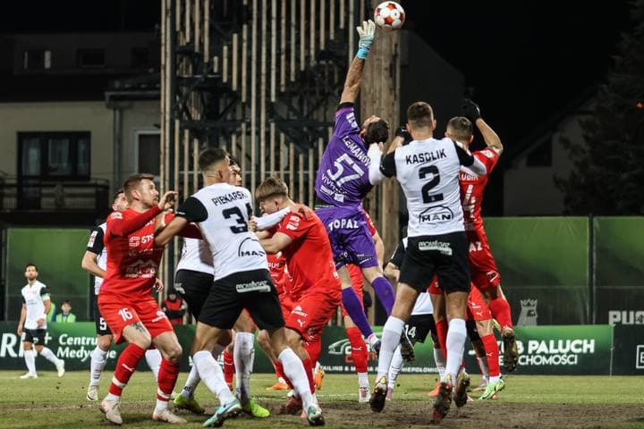Football. Betclic I Liga. Puszcza Niepolomice - Pogon Siedlce. 06.03.2026