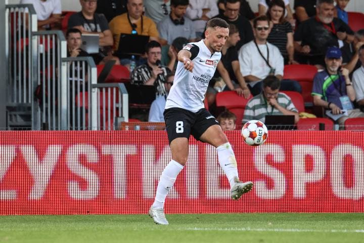 Football. Betclic 1 Liga. Puszcza Niepolomice - Wieczysta Krakow. 11.08.2025