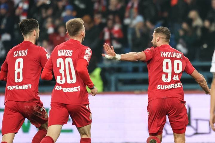 Football. Betclic 1. Liga. Wisla Krakow - LKS Lodz. 30.11.2024