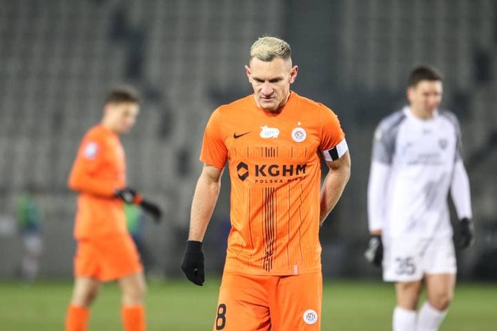 Football. PKO BP Ekstraklasa. Puszcza Niepolomice - Zaglebie Lubin. 10.02.2025