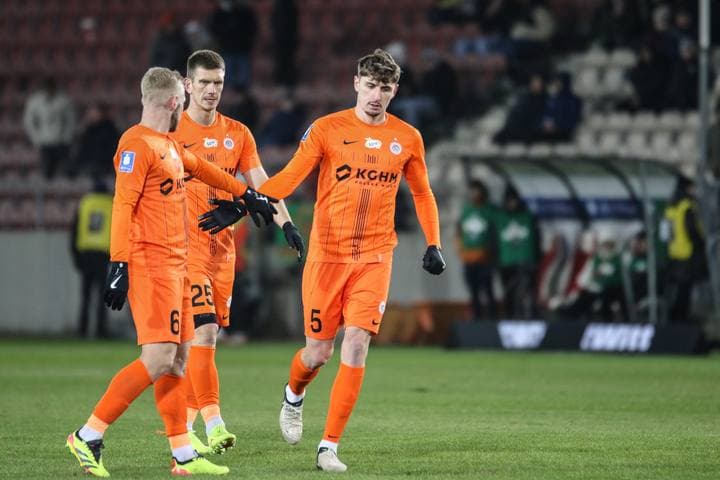 Football. PKO BP Ekstraklasa. Puszcza Niepolomice - Zaglebie Lubin. 10.02.2025
