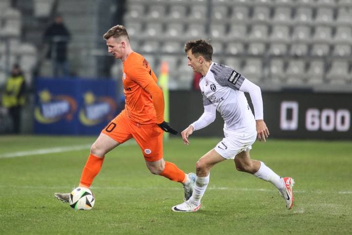 Football. PKO BP Ekstraklasa. Puszcza Niepolomice - Zaglebie Lubin. 10.02.2025