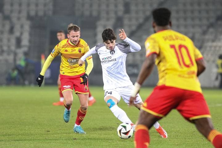Football. PKO BP Ekstraklasa. Puszcza Niepolomice - Jagiellonia Bialystok. 08.12.2024