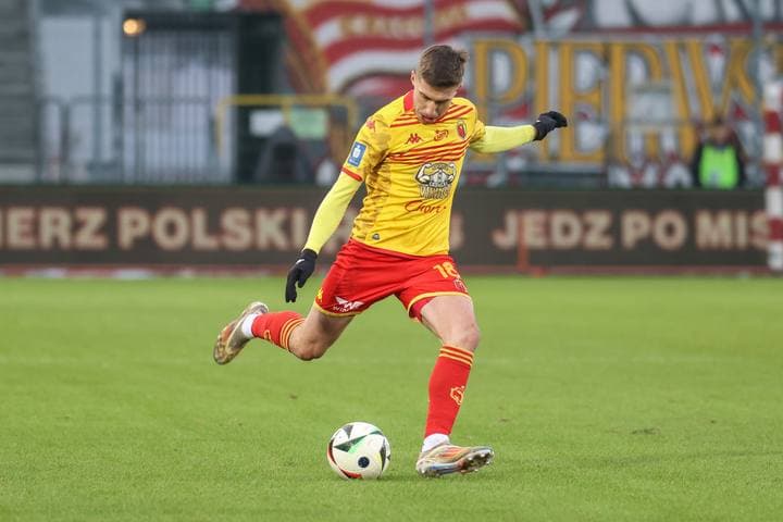 Football. PKO BP Ekstraklasa. Puszcza Niepolomice - Jagiellonia Bialystok. 08.12.2024