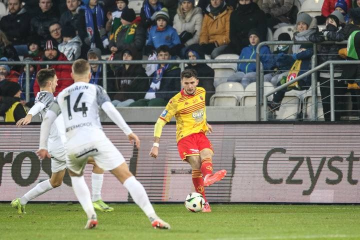 Football. PKO BP Ekstraklasa. Puszcza Niepolomice - Jagiellonia Bialystok. 08.12.2024