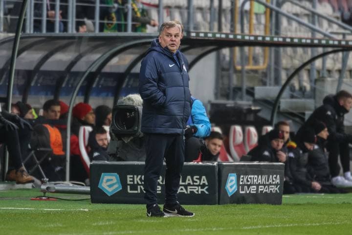 Football. PKO BP Ekstraklasa. Puszcza Niepolomice - Jagiellonia Bialystok. 08.12.2024