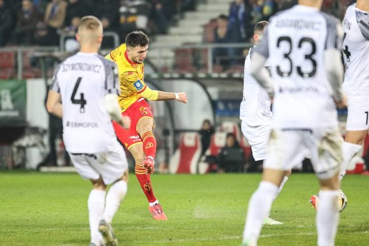 Football. PKO BP Ekstraklasa. Puszcza Niepolomice - Jagiellonia Bialystok. 08.12.2024