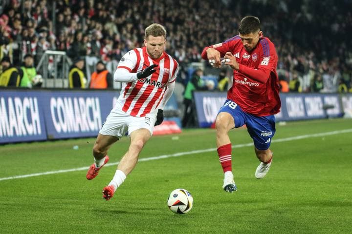 Football. PKO BP Ekstraklasa. Cracovia - Rakow Czestochowa. 01.02.2025
