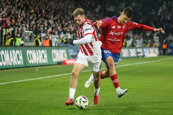 Football. PKO BP Ekstraklasa. Cracovia - Rakow Czestochowa. 01.02.2025