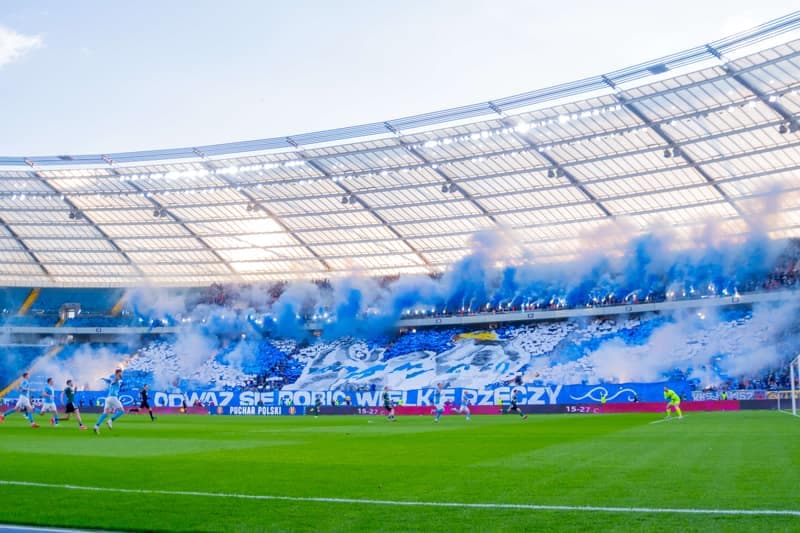 Football. Polish Cup Semi-Final. Ruch Chorzow - Legia Warsaw. 02.04.2025