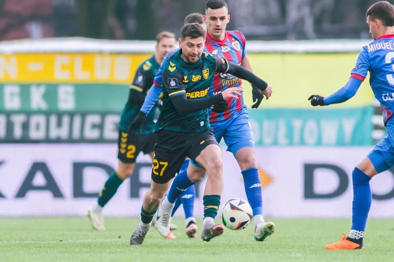 Football. PKO BP Ekstraklasa. GKS Katowice - Piast Gliwice. 16.02.2025
