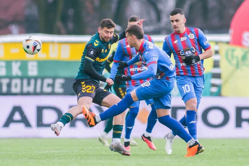 Football. PKO BP Ekstraklasa. GKS Katowice - Piast Gliwice. 16.02.2025