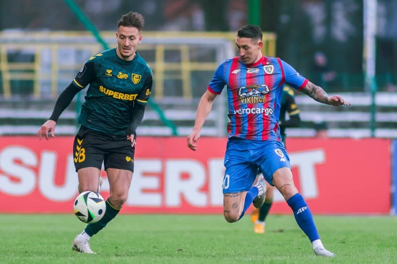 Football. PKO BP Ekstraklasa. GKS Katowice - Piast Gliwice. 16.02.2025