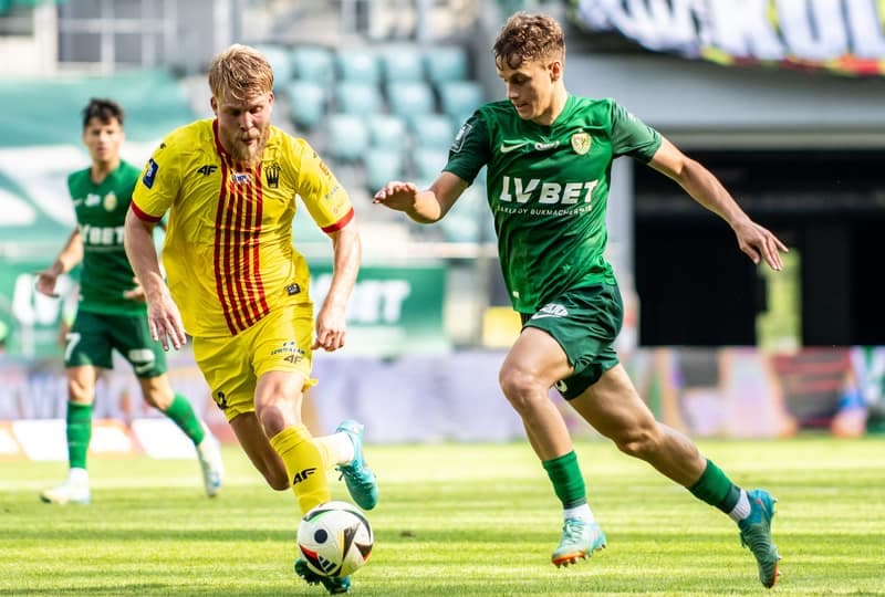 Football. PKO BP Ekstraklasa. Slask Wroclaw - Korona Kielce. 18.08.2024