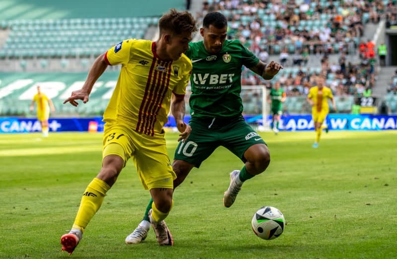Football. PKO BP Ekstraklasa. Slask Wroclaw - Korona Kielce. 18.08.2024