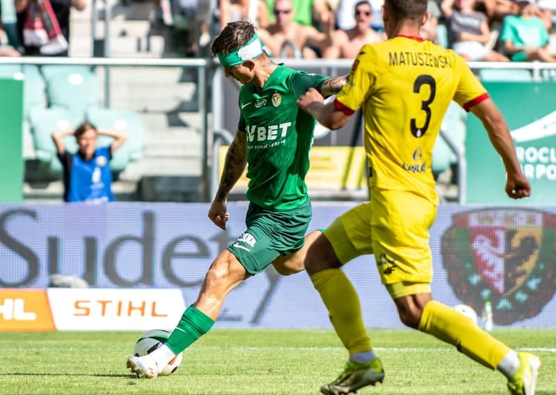 Football. PKO BP Ekstraklasa. Slask Wroclaw - Korona Kielce. 18.08.2024