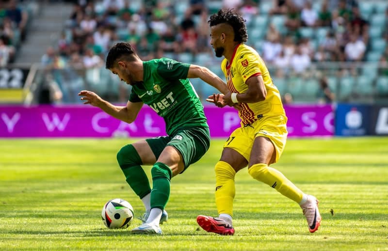 Football. PKO BP Ekstraklasa. Slask Wroclaw - Korona Kielce. 18.08.2024