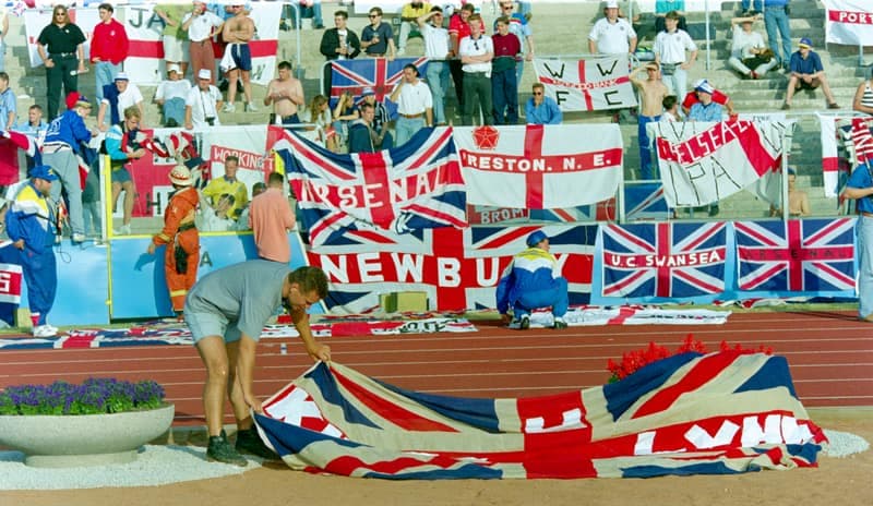Football. UEFA EURO. Denmark - England. 11.06.1992