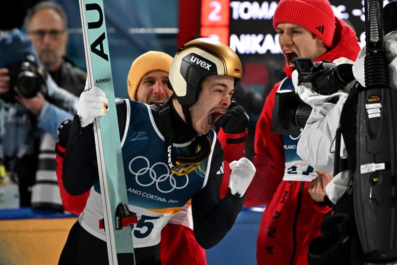Ski Jumping. Olympic Winter Games. Mens Normal Hill Individual. 09.02.2026