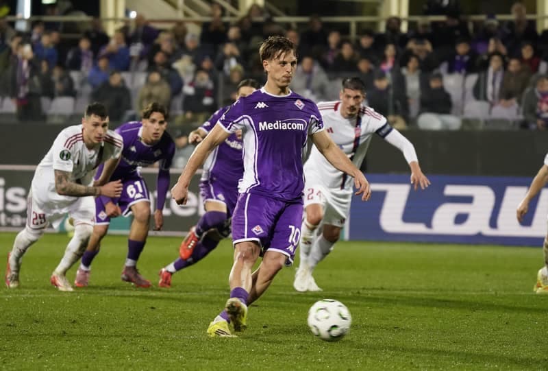 Football. UEFA Conference League. Fiorentina - Rakow. 12.03.2026