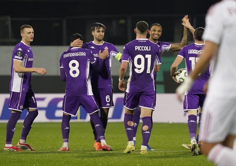 Football. UEFA Conference League. Fiorentina - Rakow. 12.03.2026