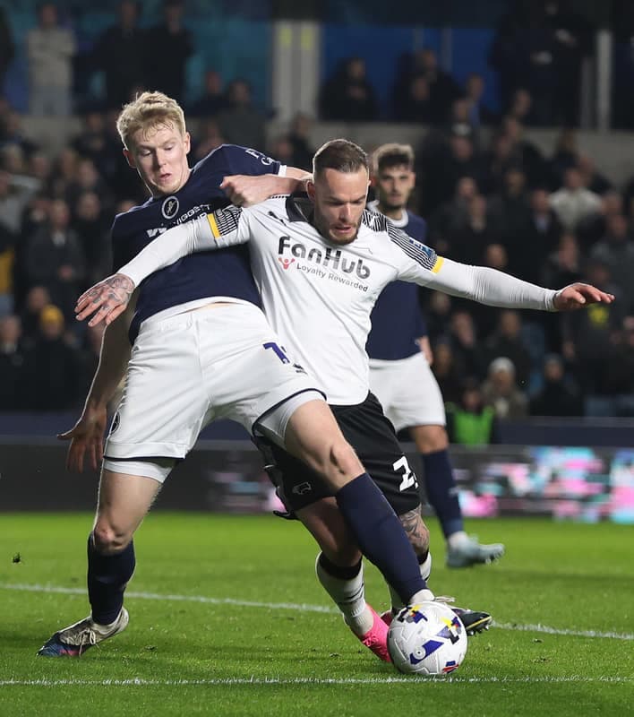 Football. Sky Bet Championship. Millwall FC - Derby County FC. 10.03.2026