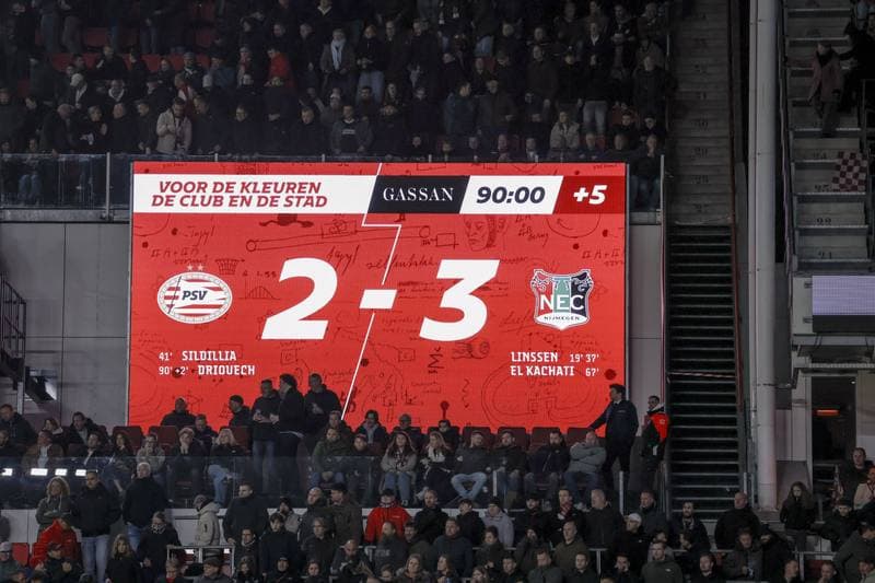 Football. Eredivisie. PSV Eindhoven - NEC Nijmegen. 14.03.2026