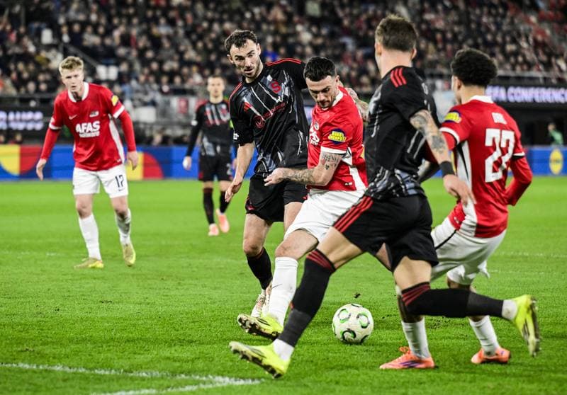 Football. UEFA Conference League. AZ Alkmaar - AC Sparta Praha. 12.03.2026