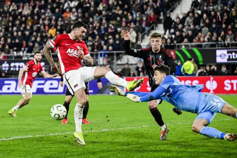 Football. UEFA Conference League. AZ Alkmaar - AC Sparta Praha. 12.03.2026