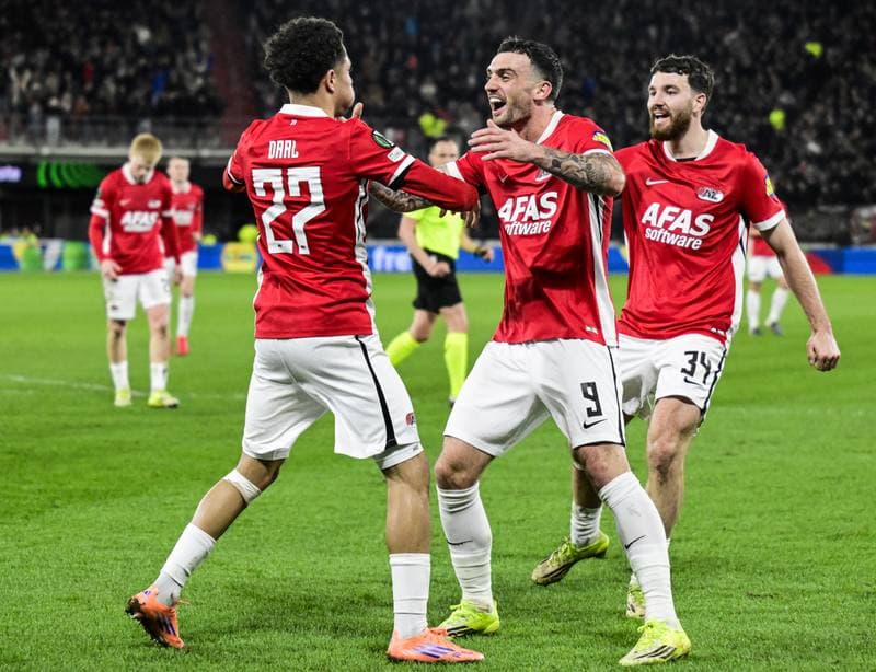 Football. UEFA Conference League. AZ Alkmaar - AC Sparta Praha. 12.03.2026