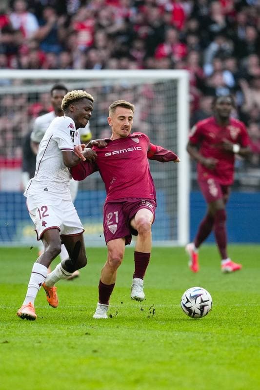 Football. Ligue 1. Stade Rennais - FC Metz. 22.03.2026