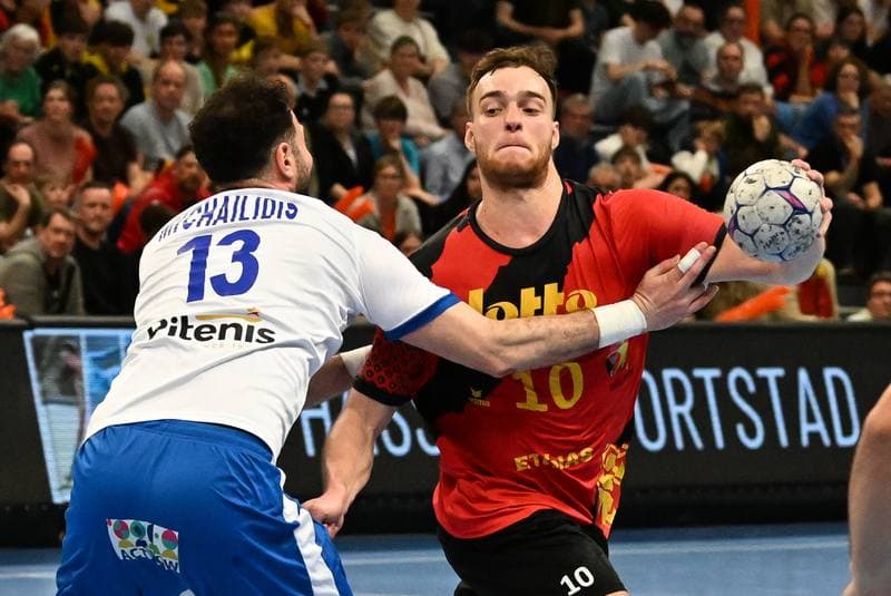 Handball. Men's World Championship Qualifiers. Belgium - Greece. 21.03.2026