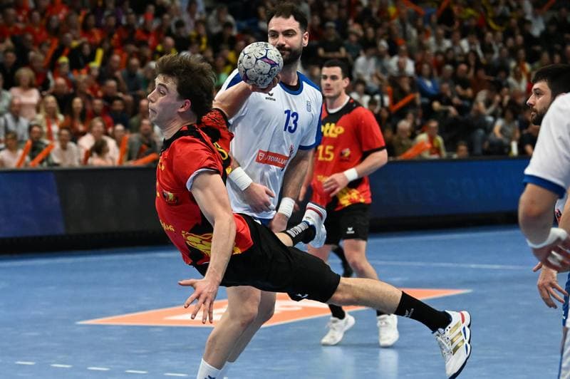Handball. Men's World Championship Qualifiers. Belgium - Greece. 21.03.2026