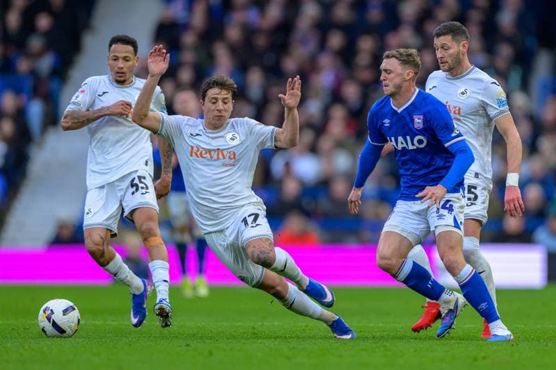 Football. Sky Bet Championship. Ipswich Town - Swansea City. 16.03.2026
