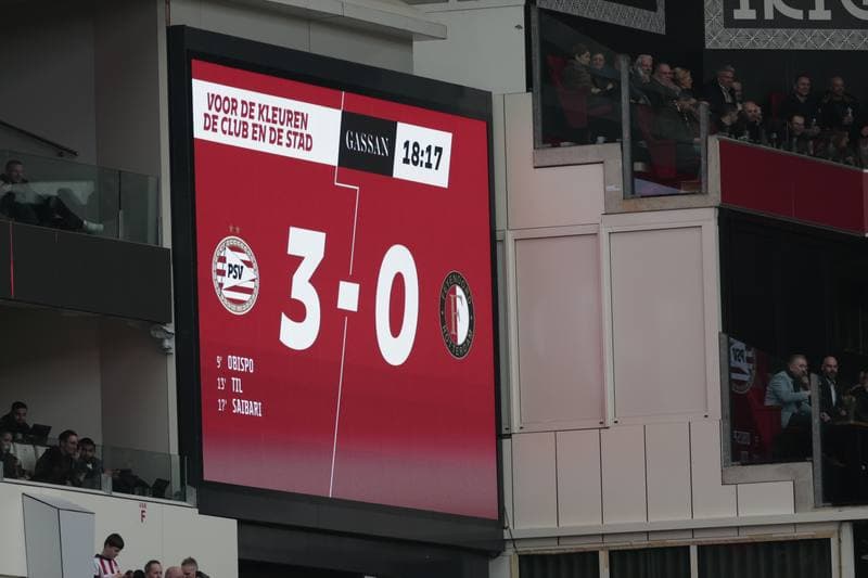 Football. Dutch Eredivisie. PSV - Feyenoord. 01.02.2025