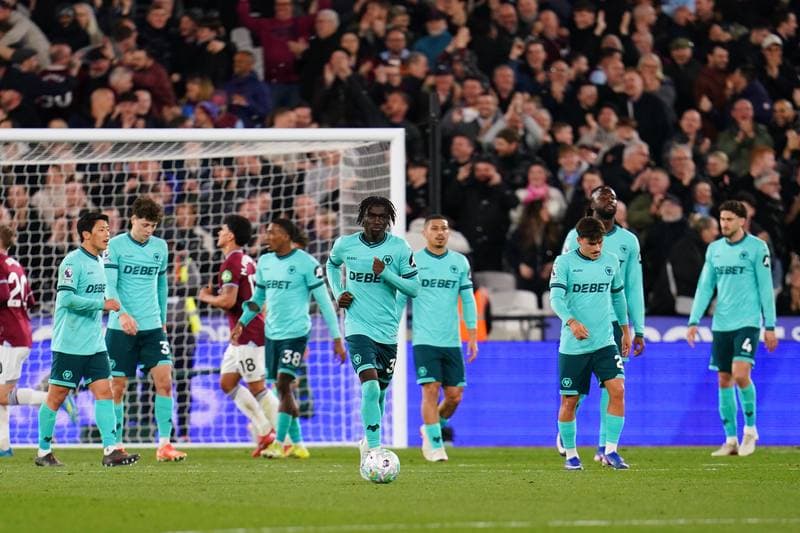 Football. Premier League. West Ham United - Wolverhampton Wanderers. 10.04.2026