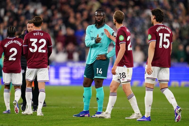 Football. Premier League. West Ham United - Wolverhampton Wanderers. 10.04.2026