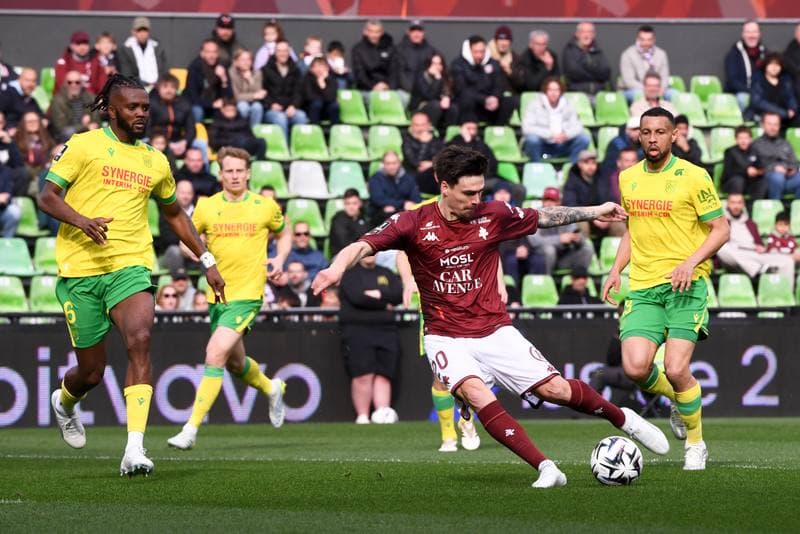 Football. Ligue 1 McDonald's. FC Metz - FC Nantes. 05.04.2026