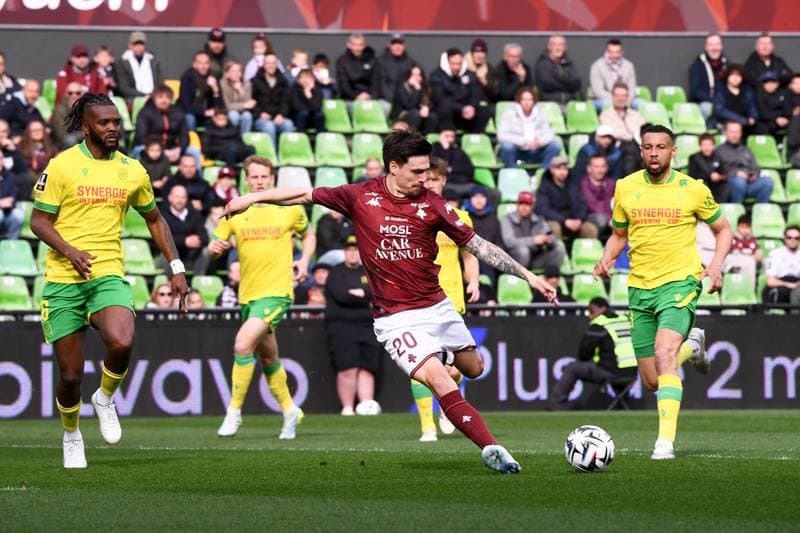 Football. Ligue 1 McDonald's. FC Metz - FC Nantes. 05.04.2026